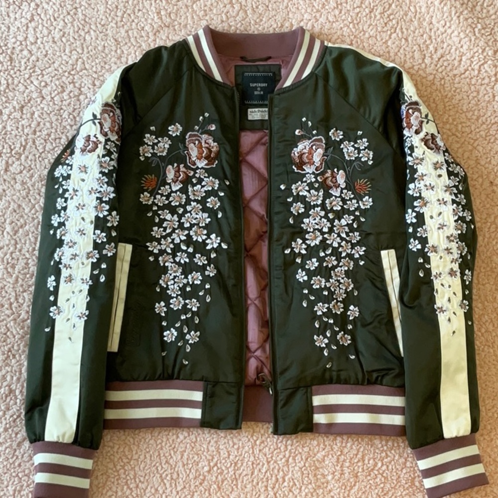 Superdry Suikajan Embroidered Bomber Jacket